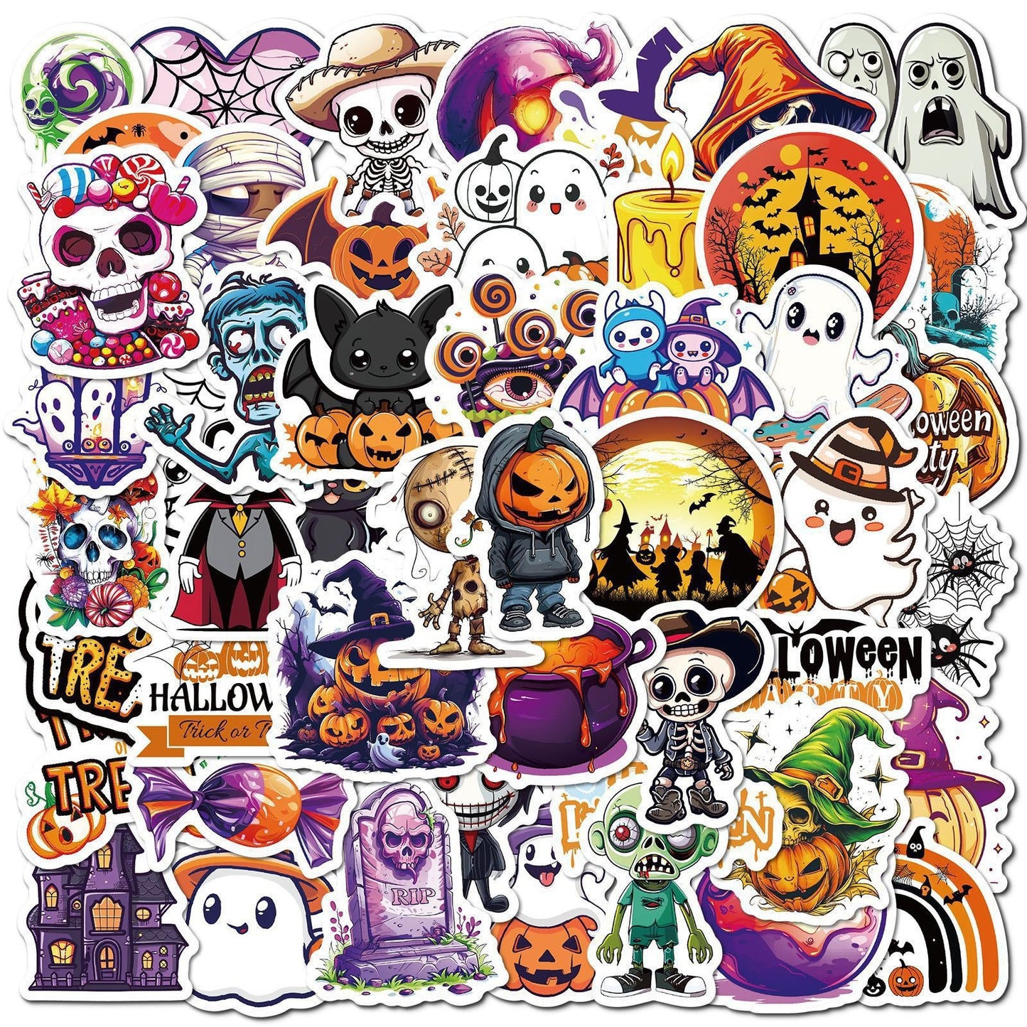 Halloween Stickers – Ghost Graffiti Cute Waterproof Set