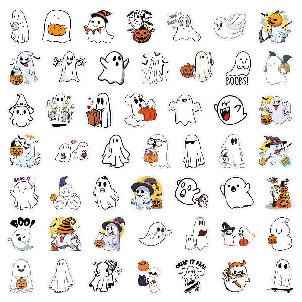 Halloween Stickers Pack 50pcs Ghost Horror Decals