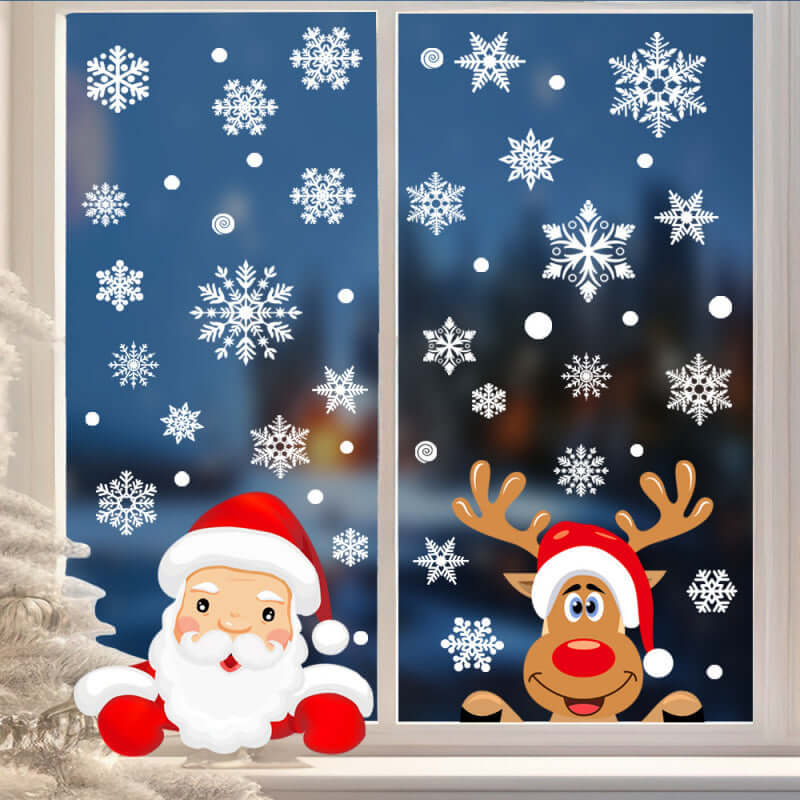 Snowflake Window Stickers ❄️ Party & Christmas Glass Decoration-2