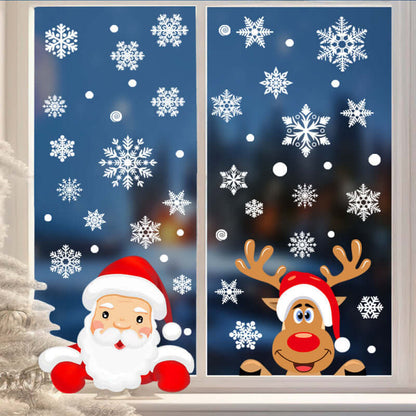 Snowflake Window Stickers ❄️ Party & Christmas Glass Decoration-2