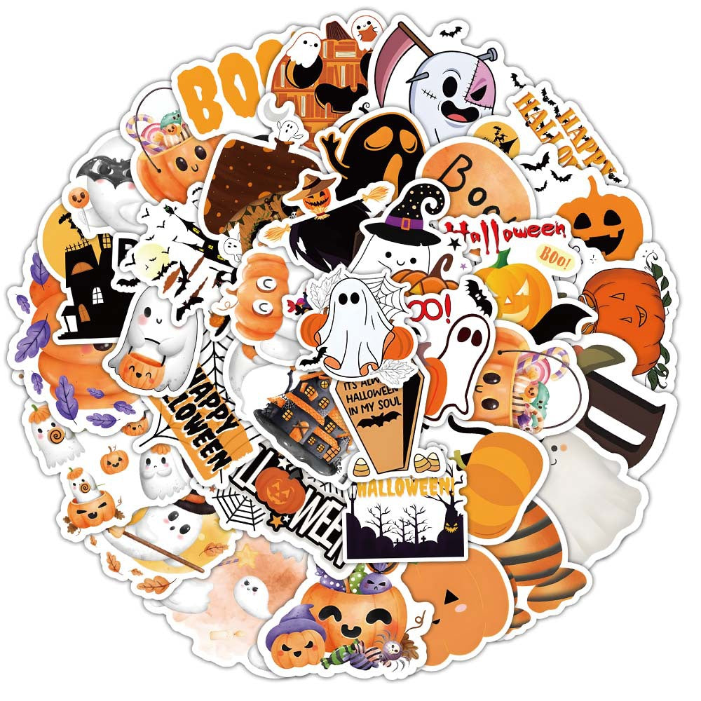 Halloween Stickers Pack 50pcs Ghost Horror Decals