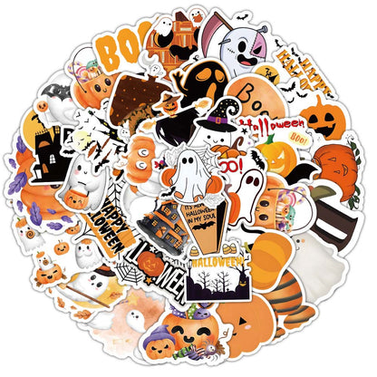 Halloween Stickers Pack 50pcs Ghost Horror Decals