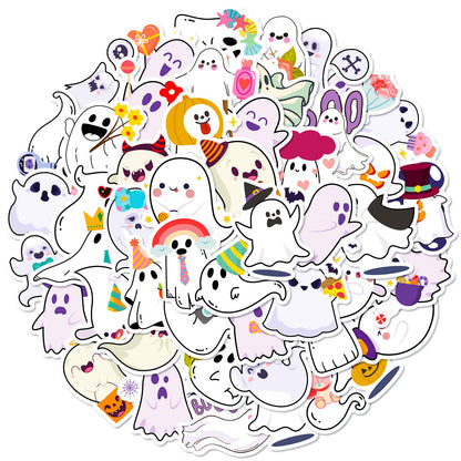 halloween stickers – Cute Ghost Stickers Set for Spooky DIY Decor