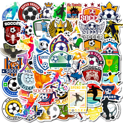 Football Stickers World Cup Series 50PCS – Premium Waterproof Decor🏆 Kawaii Stickers