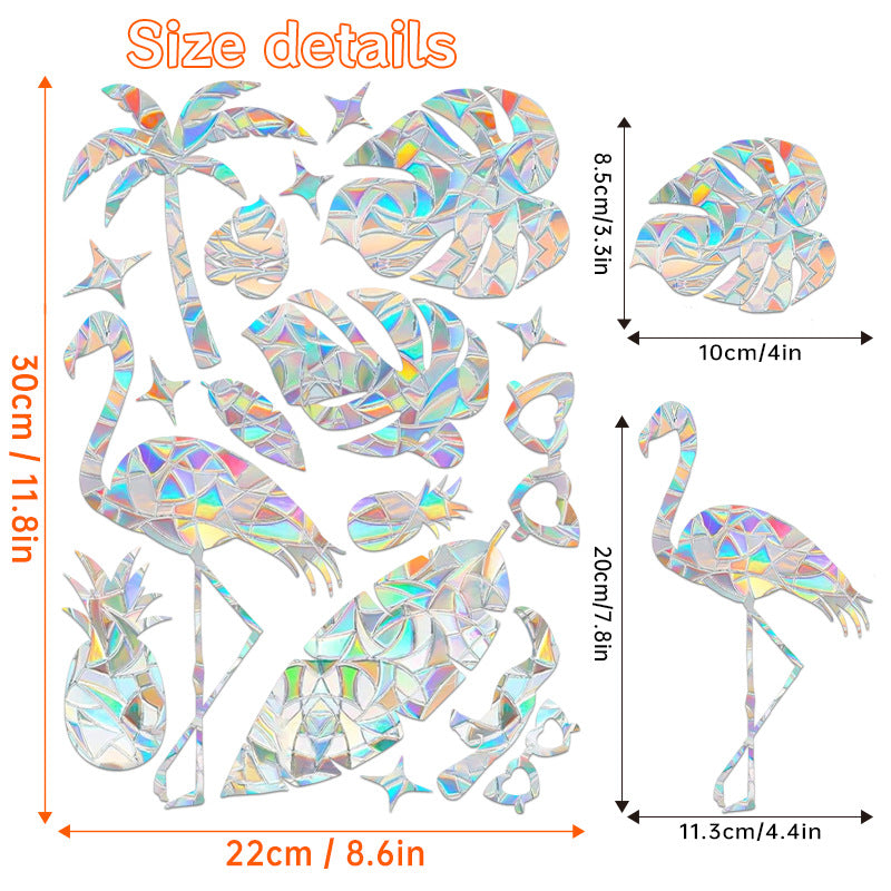 Halloween Stickers – Holographic Bat Suncatcher PVC Decals 🦇