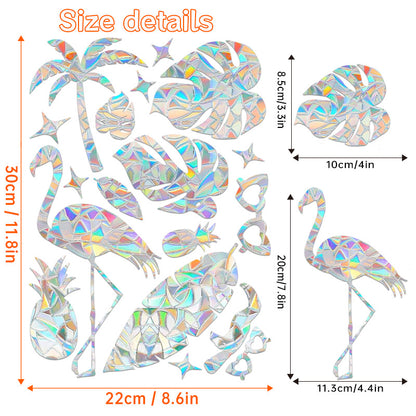 Halloween Stickers – Holographic Bat Suncatcher PVC Decals 🦇