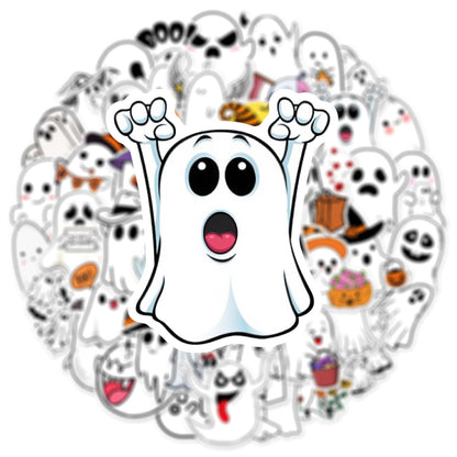 Halloween Stickers Kawaii Stickers Ghost Decals (50pcs)