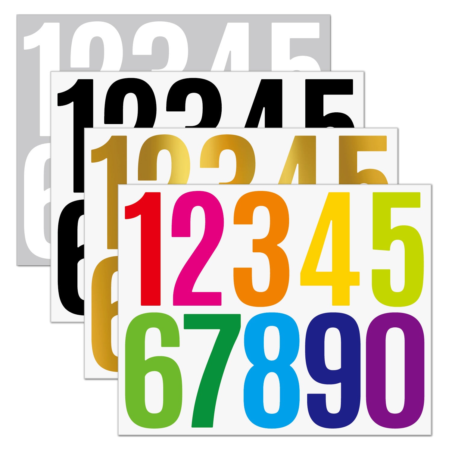 3inch Alphabet Number Stickers Car Mailbox Logo Waterproof Stickers Large Letter Stickers Kawaii Stickers
