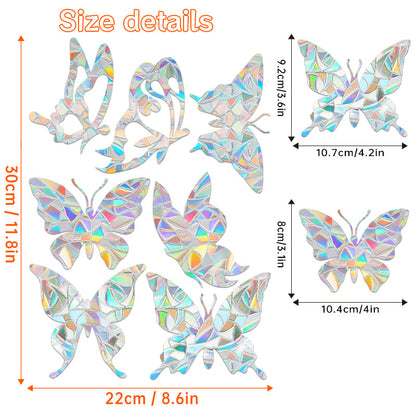 Halloween Stickers – Holographic Bat Suncatcher PVC Decals 🦇