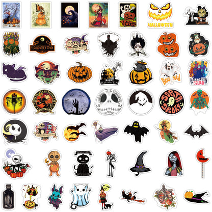 Halloween Stickers Pack 50pcs Ghost Horror Decals