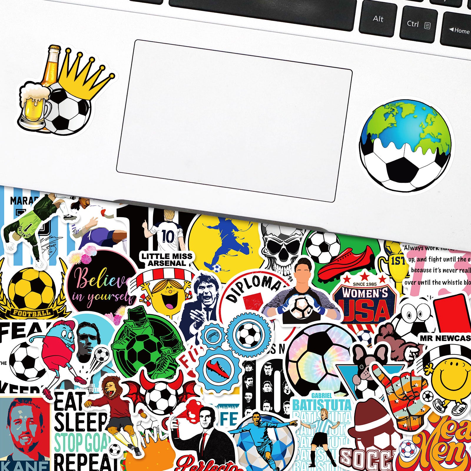 ⚽ 50Pcs Creative Football Stickers – Colorful Sports Life for 2025 Fans 🎨✨ Kawaii Stickers