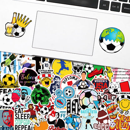⚽ 50Pcs Creative Football Stickers – Colorful Sports Life for 2025 Fans 🎨✨ Kawaii Stickers
