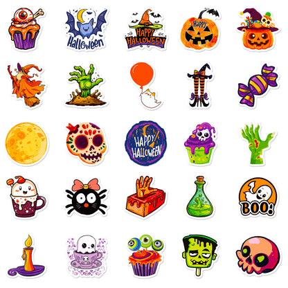 Halloween Stickers – 50pcs Green Hand & Spooky DIY Halloween Stickers