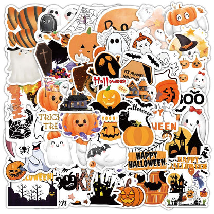 Halloween Stickers Pack 50pcs Ghost Horror Decals