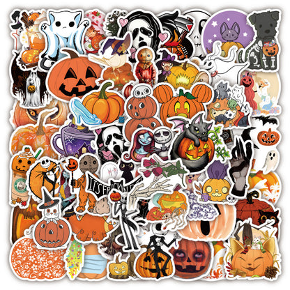 Halloween Stickers Pack 50pcs Ghost Horror Decals