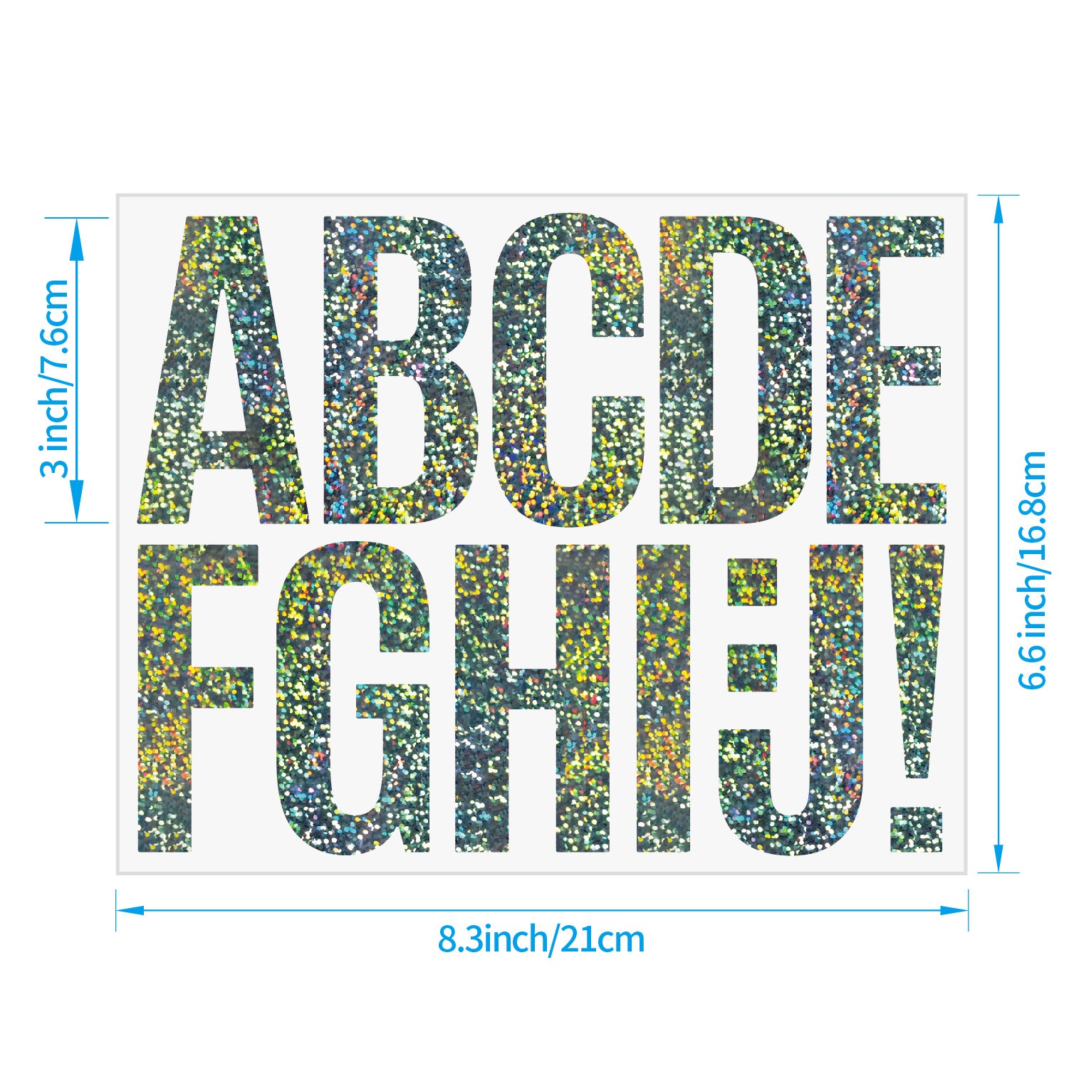 3inch Alphabet Number Stickers Car Mailbox Logo Waterproof Stickers Large Letter Stickers Kawaii Stickers