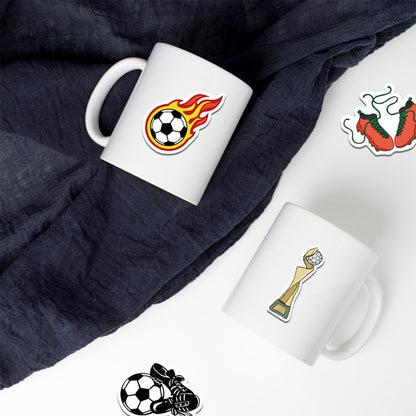 Football Stickers – 50Pcs Sport Designs – High-Definition Waterproof PVC – For Water Bottles, Laptops, Skateboards, Suitcases, Phones – Kawaii Stickers Kawaii Stickers