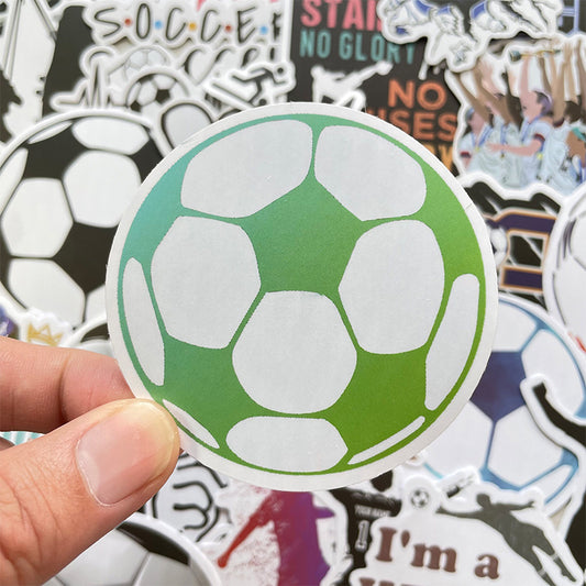 Football Stickers – 50PCS Cartoon Sports Graffiti – Waterproof PVC – Laptop, Water Bottle & Luggage Decor – Kawaii Stickers Kawaii Stickers