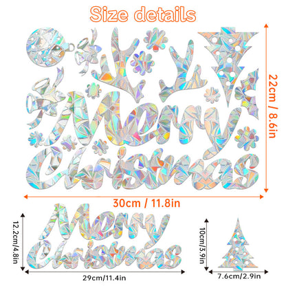 Halloween Stickers – Holographic Bat Suncatcher PVC Decals 🦇