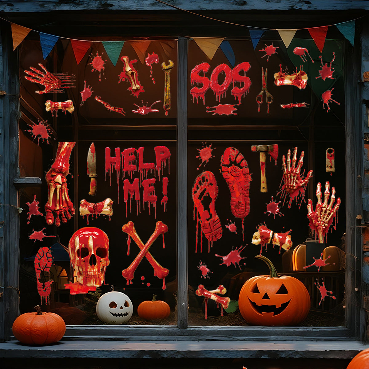 2026 New Halloween Window Stickers – Double-Sided Static-Cling Pumpkins, Skulls & Bats for Glass Doors & Party Decor 👻🕷️ http://detail.1688.com/offer/944965404272.html