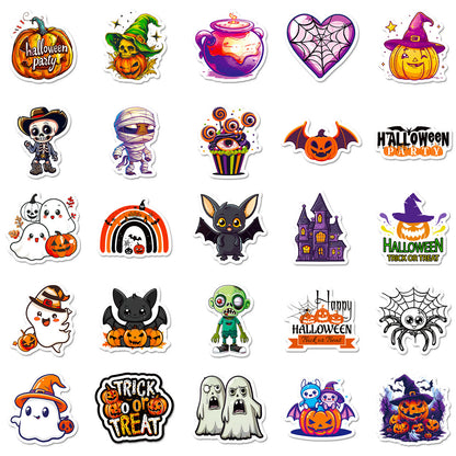 halloween stickers – Trick or Treat Ghost & Pumpkin DIY Decals 