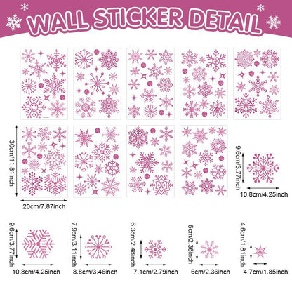 🎄 White Snowflake Window Stickers – Christmas Glass Decals for Festive Holiday Decor 🎄 G*8PCS as Shown in the Figure Kawaii Stickers