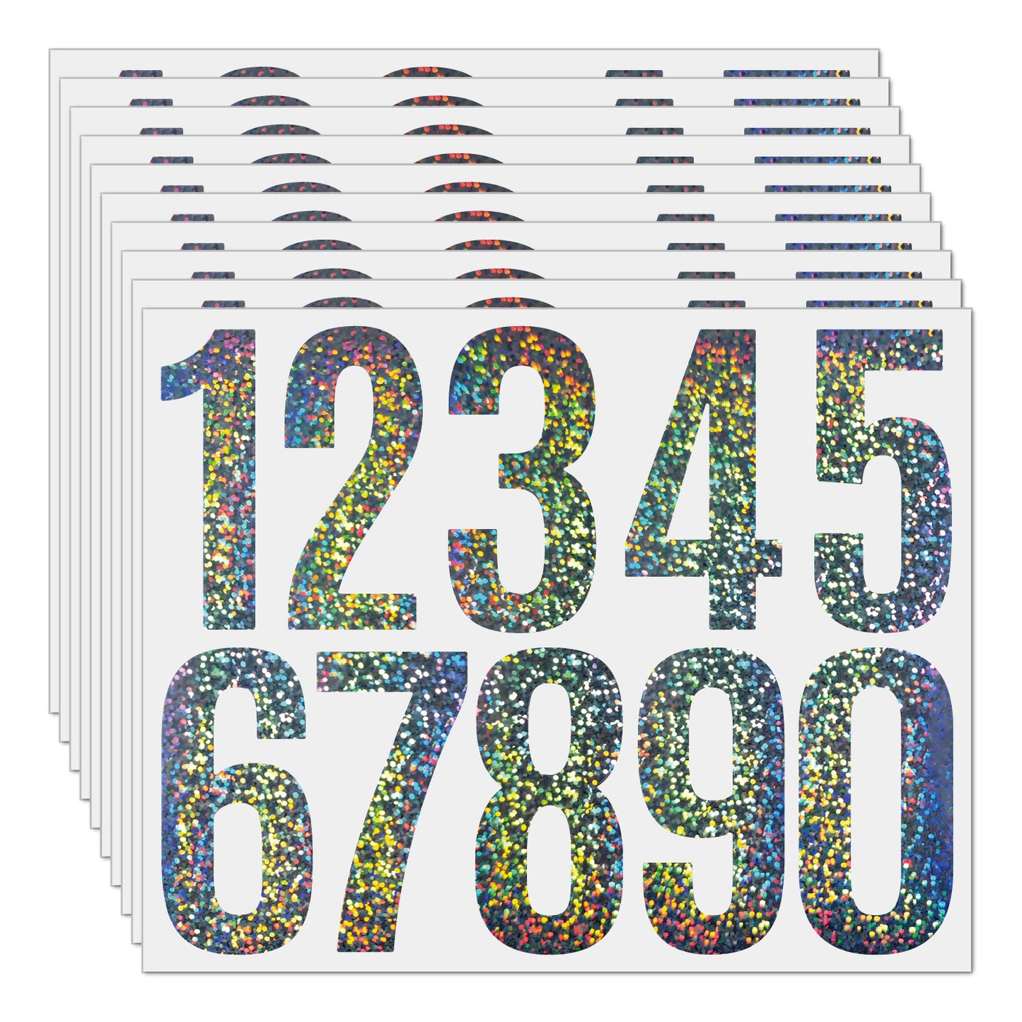 3inch Alphabet Number Stickers Car Mailbox Logo Waterproof Stickers Large Letter Stickers Kawaii Stickers