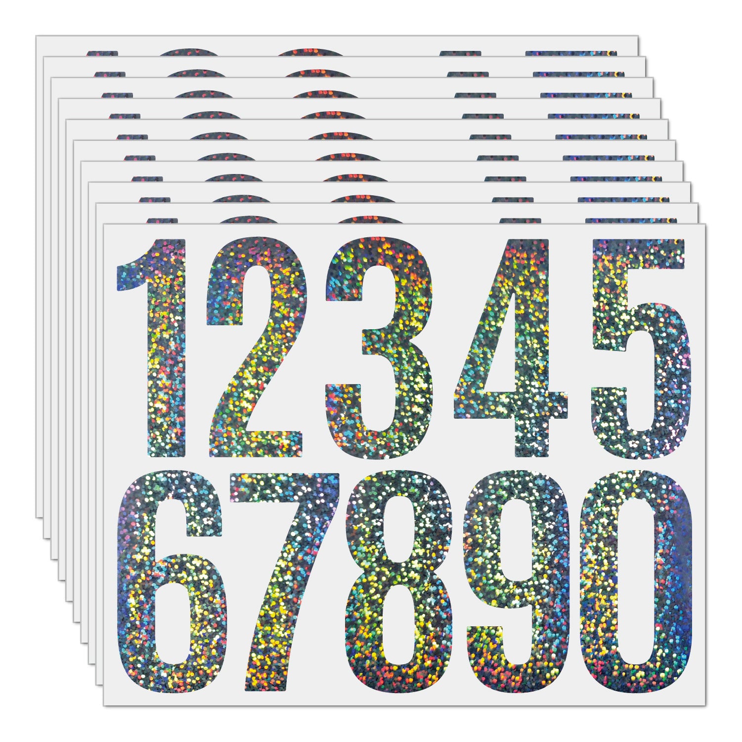 3inch Alphabet Number Stickers Car Mailbox Logo Waterproof Stickers Large Letter Stickers Kawaii Stickers